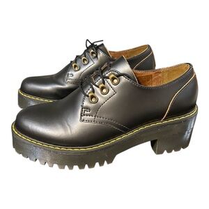 Dr Martens Chunky black platform Leonalo shoes Size 10 New